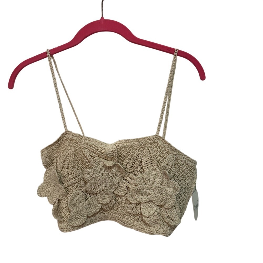 Crochet Floral Crop Top